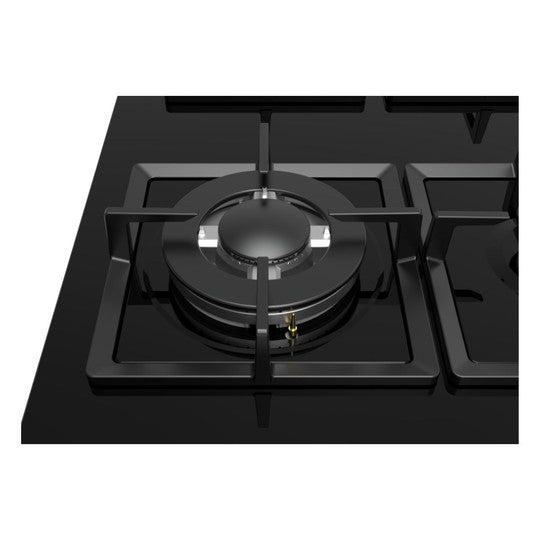 Encimera a Gas 4 Quemadores Negra 60cm