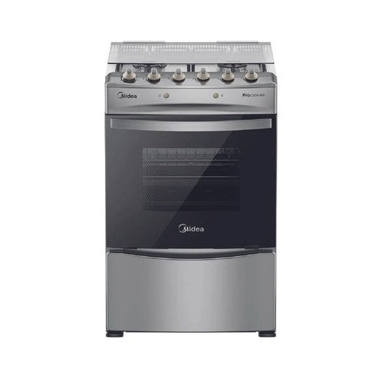 Cocina a Gas 4 quemadores 24inch Silver con Grill