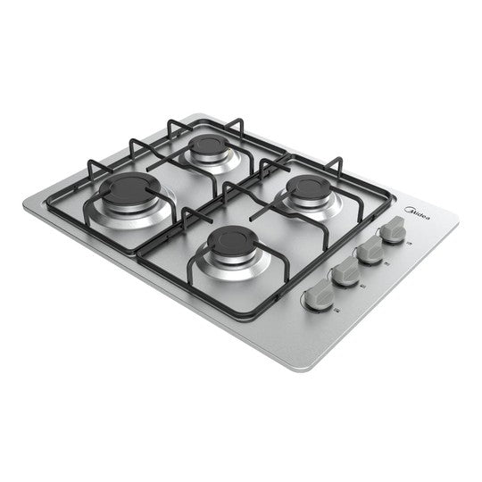 Encimera a Gas 4 Quemadores Gris 60cm