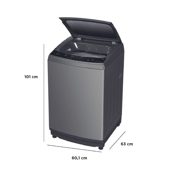 Lavadora Carga Superior Automática Gris 19KG