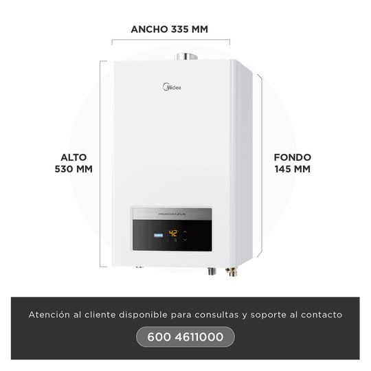 Calefont 10 Litros Tiro Forzado Gas Licuado