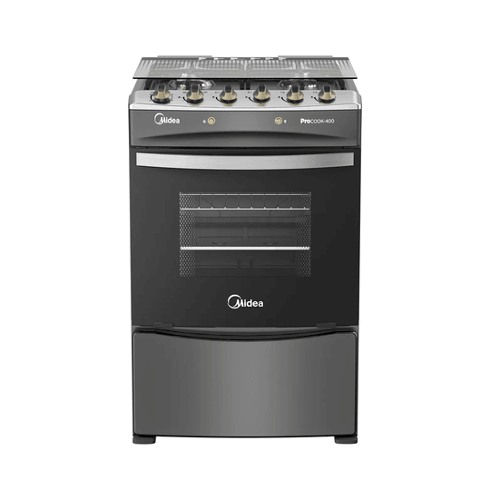 Cocina a Gas 4 Quemadores con Grill Carbon Gre